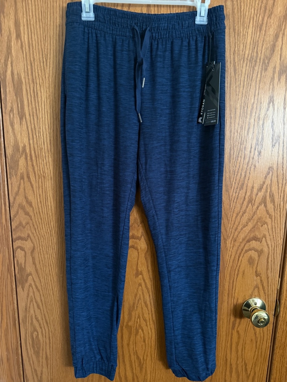 KYODAN Ultra Soft Collection Heathered Blue Leggings 2 Pockets Women's Size Med.